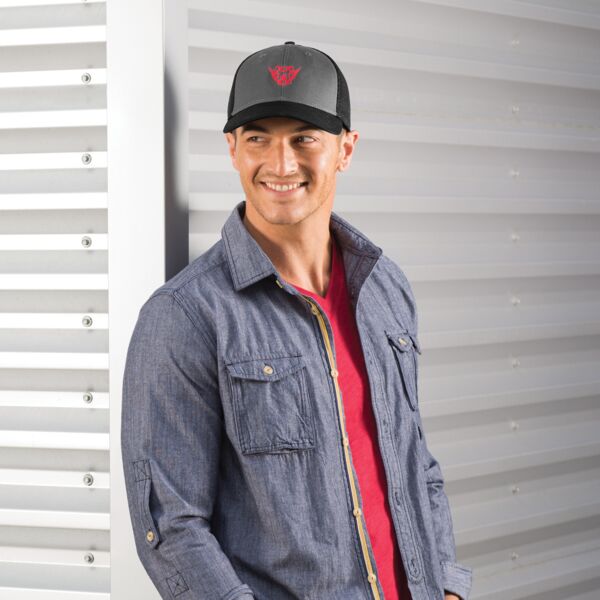 Snapback Contrast Front Mesh Cap Thumbnail